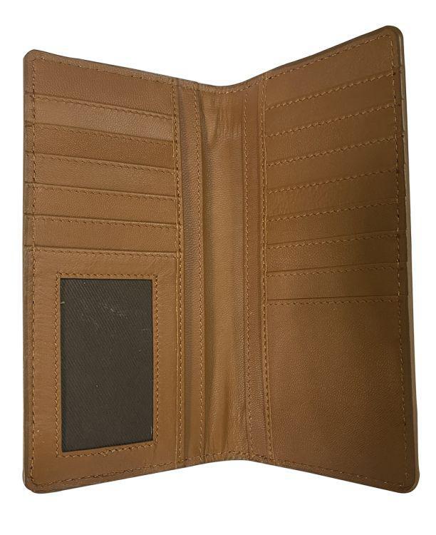 Medium Leather Hair on Cowhide Bifold Wallet. Trails End Western