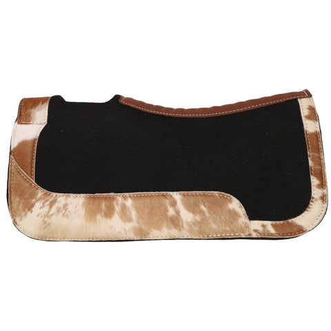 24" x 24" Contoured Felt Pad with Cowhide Wear Leathers
