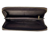 Tri Color Diamond Hair on Cowhide Leather Shoulder Bag and Wallet Set.