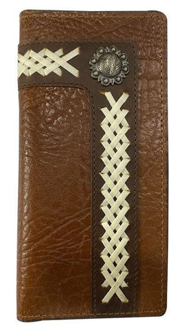 Medium Rodeo Style Leather Bi-fold Wallet