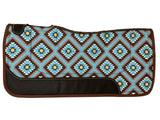 31" x 32" Nylon Printed Top Contoured Felt Bottom Saddle Pad