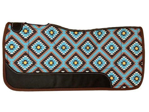 31" x 32" Nylon Printed Top Contoured Felt Bottom Saddle Pad