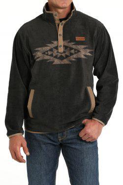 CINCH Men's Fleece Pullover - Charcoal