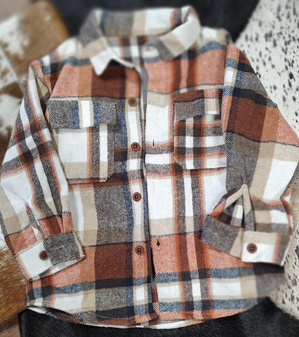 TODDLER/YOUTH FLANNEL BUTTON UP SHIRT