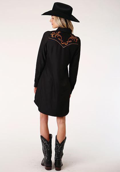 PANAHANDLE BLACK CHENILLE LS TUNIC LWD2R02406 - Corral Western Wear