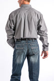 Cinch Mens Gray Button Down Shirt
