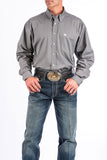 Cinch Mens Gray Button Down Shirt