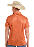ORANGE ROCK & ROLL DENIM MENS POLO