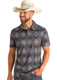 ROCK & ROLL DENIM MENS AZTEC POLO