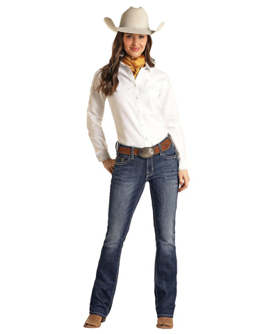 ROCK & ROLL DENIM LADIES RIDING JEAN 2981