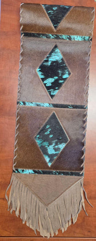 Dark Hide Triangle 1'x6' Table Runner