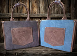 Wrangler Buckle Tote/Crossbody -Jean