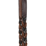 Harness Leather Two-Tone Twist Loop Rein