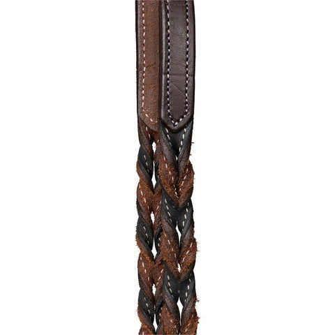 Harness Leather Two-Tone Twist Loop Rein
