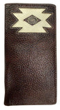 Brown Leather Rodeo Style Bi-fold Wallet