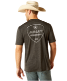 ARIAT CHARGER CREST LINE T SHIRT MENS