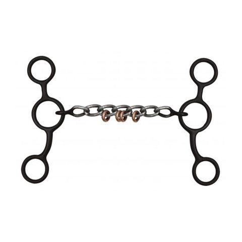 5" Brown Steel Short Shank Dogbone Bit with Copper Rings