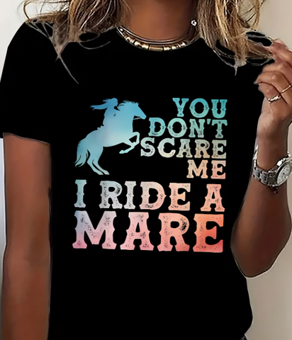 Ladies Black Mare T Shirt