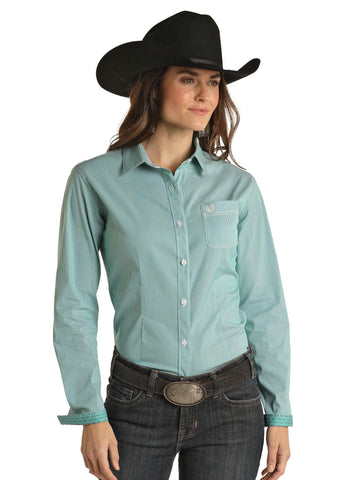 PANHANDLE LADIES FLEX TECH LONG SLEEVE BUTTON SHIRT