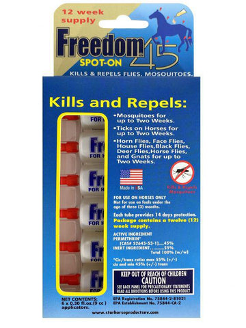 Freedom 45 SPOT-ON Bug Repellent. Made in USA.