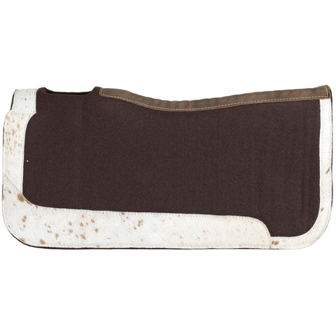 31" x 32" Speckled Hide Contoured Felt Saddle Pad