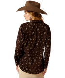 ARIAT LADIES MOLE RANCH BRAND PRINT