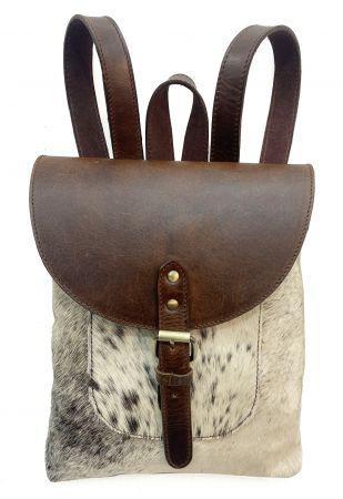 Klassy Cowgirl  Hair on Cowhide Leather Backpack