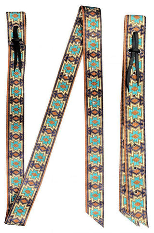 Premium Quality Southwest Print Nylon tie strap and Off Billet set