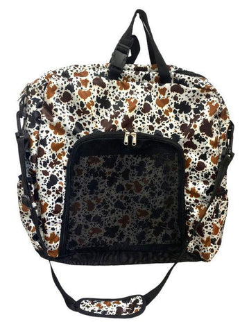 Cow Print Sport Boot Carry-All Bag