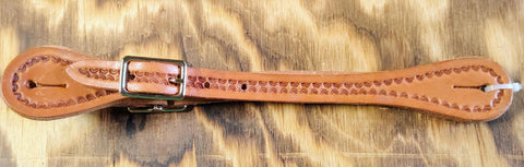 LADIES TOOLED SPUR STRAP