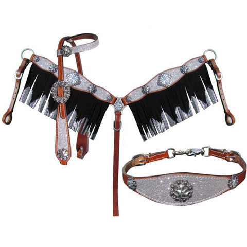 Pony Shimmer One Ear Headstall & Breastcollar Set
