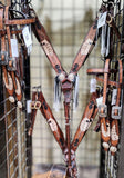 TRAILS END POKER SET HEADSTALL AND BREAST COLLAR