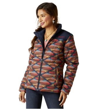 ARIAT LADIES POLY FILLED PRINT JACKET CONCEAL CARRY