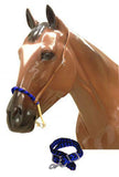 Braided nylon rope noseband and nylon tie down