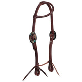 Western Grace Argentina Cow Leather One Ear Headstall - Mini/Small Pony