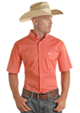 PANHANDLE MENS SHORT SLEEVE POPLIN BUTTON DOWN