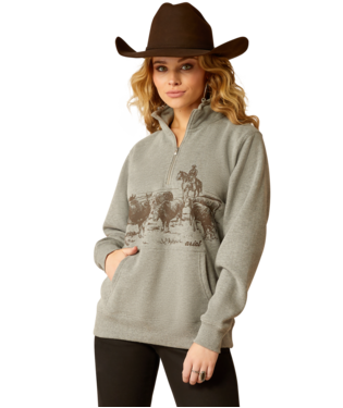 1/4 ZIP LADIES ARIAT PASTURE SWEAT SHIRT