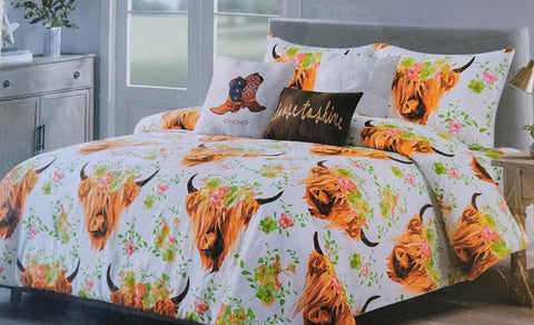 SHAGGY COW 6 PC COMFORTER SET KING SIZE