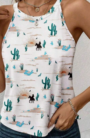 LADIES TANK CACTUS