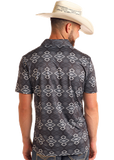 ROCK & ROLL DENIM MENS AZTEC POLO