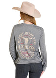 Rock & Roll Denim Ladies Athletic Long Sleeve