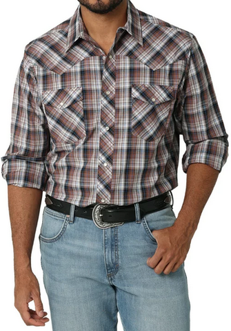 WRANGLER MENS LONG SLEEVE SNAP
