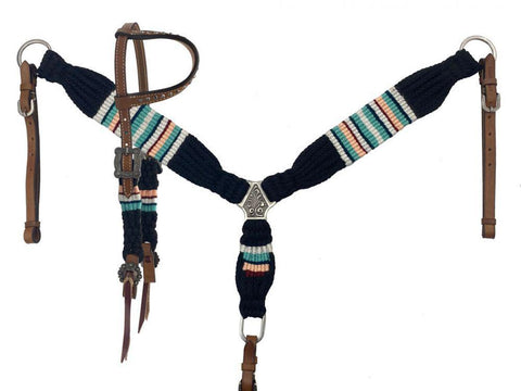 Corded One Ear Headstall & Breast collar set