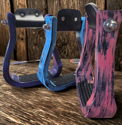 Distressed Color Wooden Stir Ups