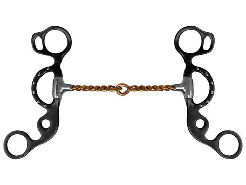 Short Shank Twisted Copper Wire Snaffle Bit