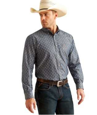 ARIAT MENS DILLON CHAMBRY BLUE CLASSIC FIT LONG SLEEVE