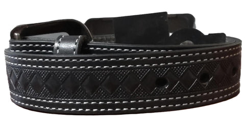 Youth Heritage Diamond Print Belt