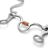 Long S Shank with Medium Port Copper Rollers
