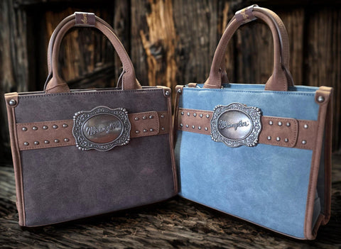 Wrangler Buckle Tote/Crossbody -Jean