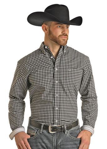 PANHANDLE MENS LONG SLEEVE BUTTON UP